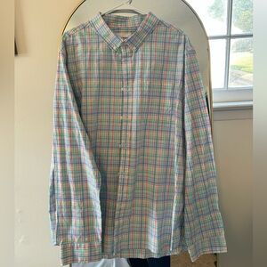 Goodfellow & Co Men's Pastel Plaid Button Down Shirt